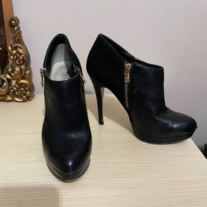 Michael Kors Black Leather Ankle Boots